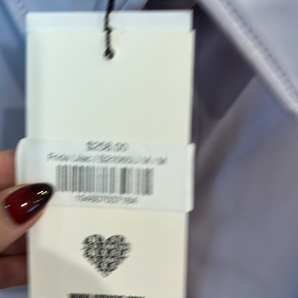 APPARIS VEGAN LEATHER 3/4 LENGTH SHIRT/JACKET - LAVENDER - SIZE MEDIUM - Picture 5 of 9